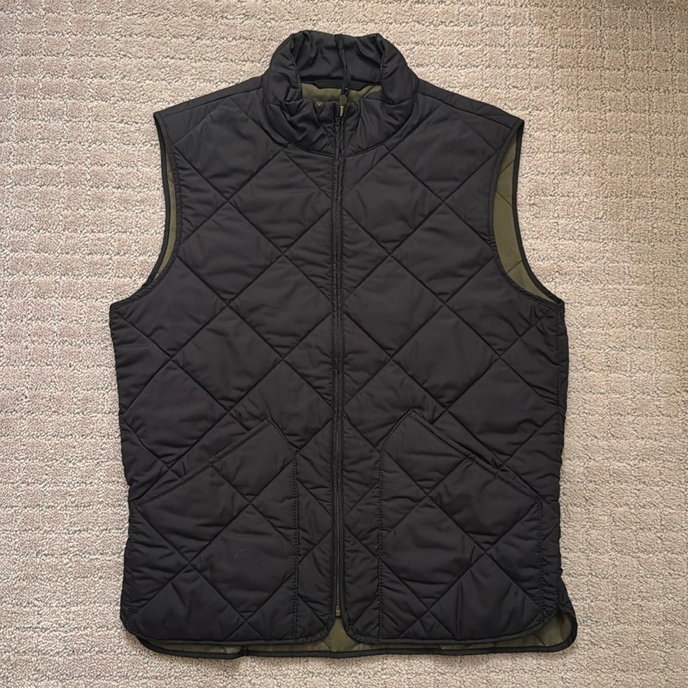 Men’s j crew black panel vest